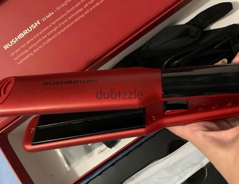 مكواة شعر راش برش -  Rush brush x1 infra straightener 2