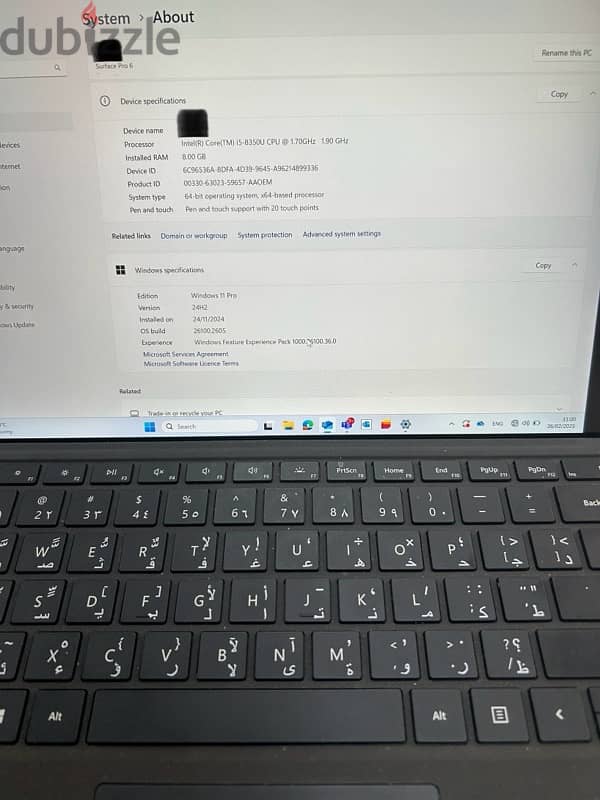 Microsoft surface Pro 6 3