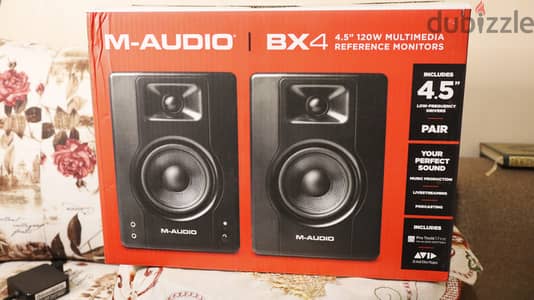 ستوديو مونيتور ام اوديو M-Audio BX4 (جديد) بالسعر القديم