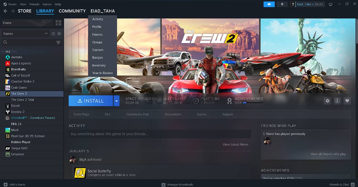 the crew 2 steam 1