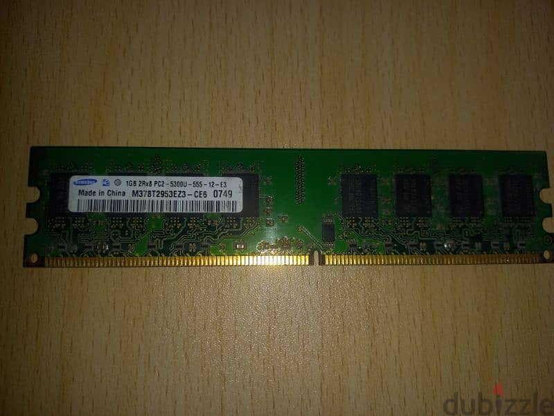 ram 2gp+ram 1gp ddr2 Samsung original رام ٢ جيجا r2 1