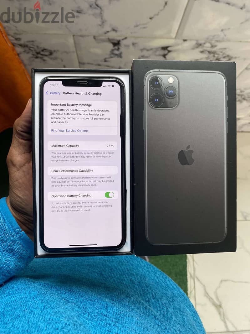 IPhone 11 Pro max للبيع او البدل معفي من الضرايب 2