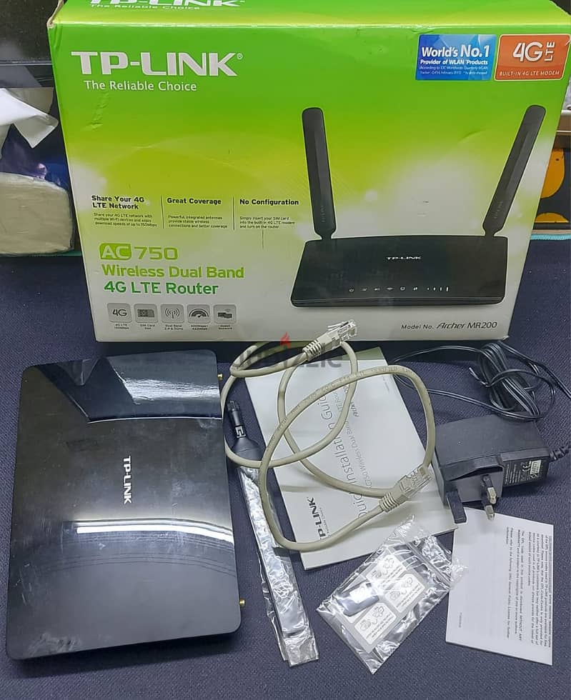 AC750 Wireless Dual Band 4G LTE Router Archer MR200 4