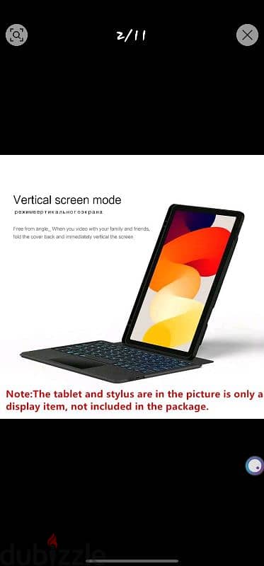 xiaomi pad 6 tablet 11 screen.  8/256 GB  WIFI 11