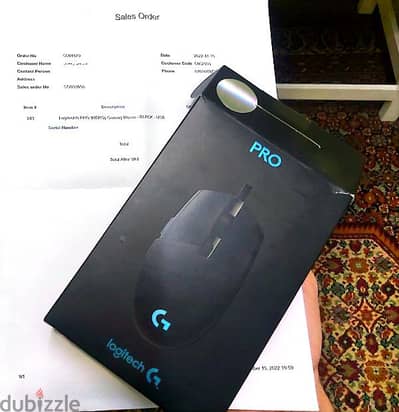 Logitech G PRO wired mouse (Hero 25k sensor).