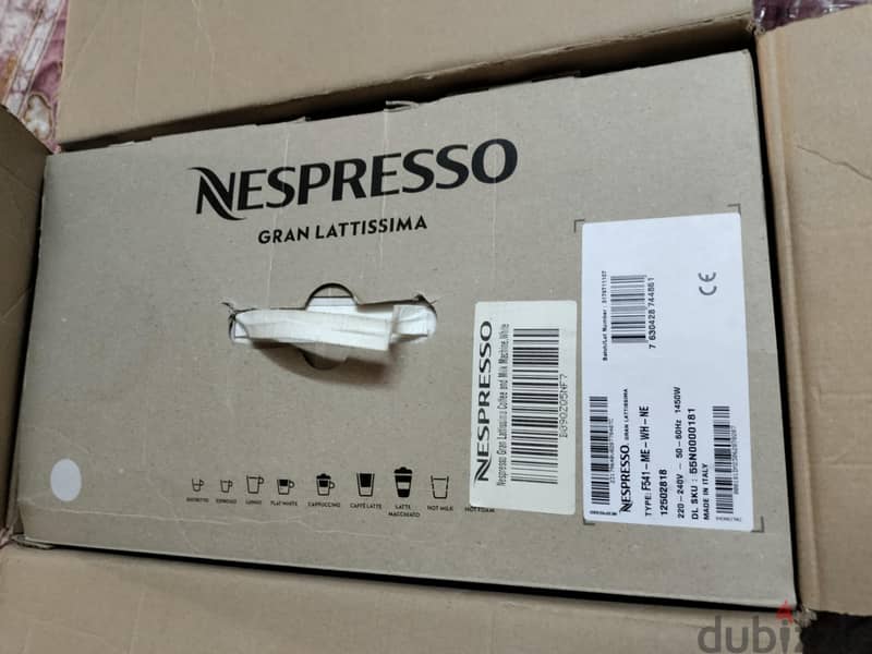 Nespresso gran lattissima ماكينة قهوة نسبريسو كبسولات 8