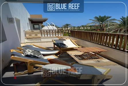 Chalet For Rent 3 bedrooms luxury furniture with Lowst Price in Almaza bay beach town