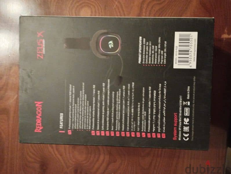 New Redragon Headphone H510 Zeus RGB Black 1