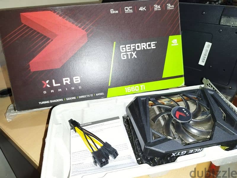 PNY GTX 1660 TI 6GB OC بكل مشتملاته 0