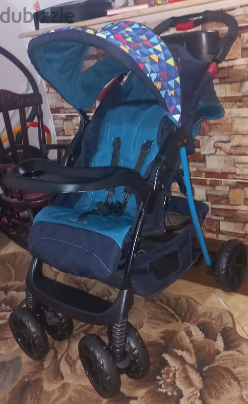 stroller juniors original وارد السعوديه استخدام نضيف جدآ 3