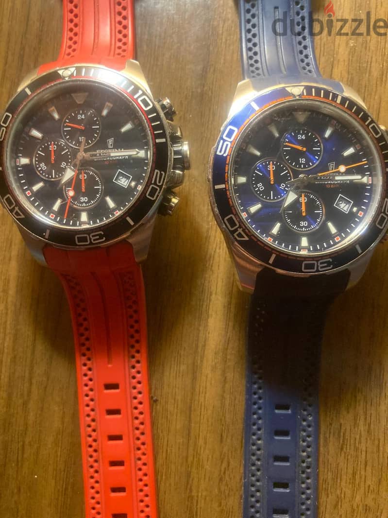 Man FESTINA RED WATCH and BLUE - PLEASE READ DETAILS 2