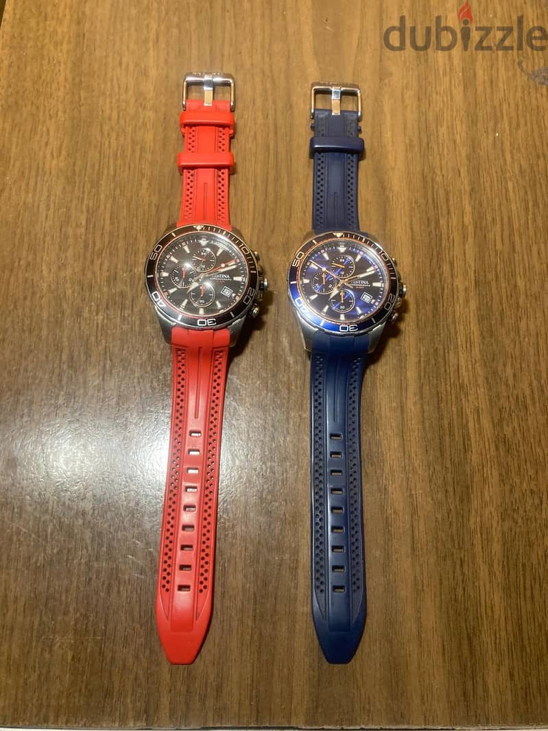 Man FESTINA RED WATCH and BLUE - PLEASE READ DETAILS 4