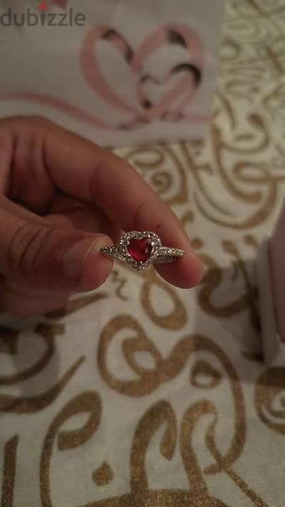 Pandora Ring Red Heart Mirror