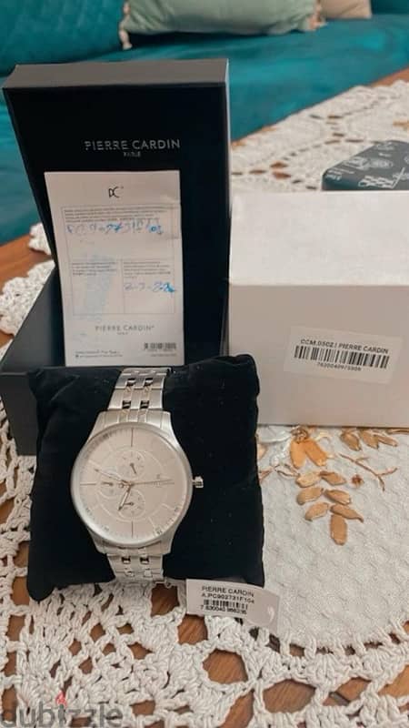 original pierre cardian watch new with box ساعه بالتيكت والضمان 3