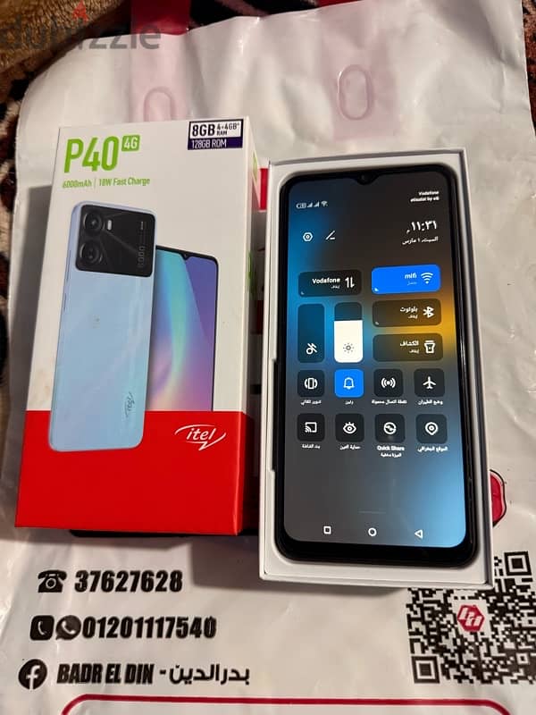 itel p40 بحالة الزيرو 10