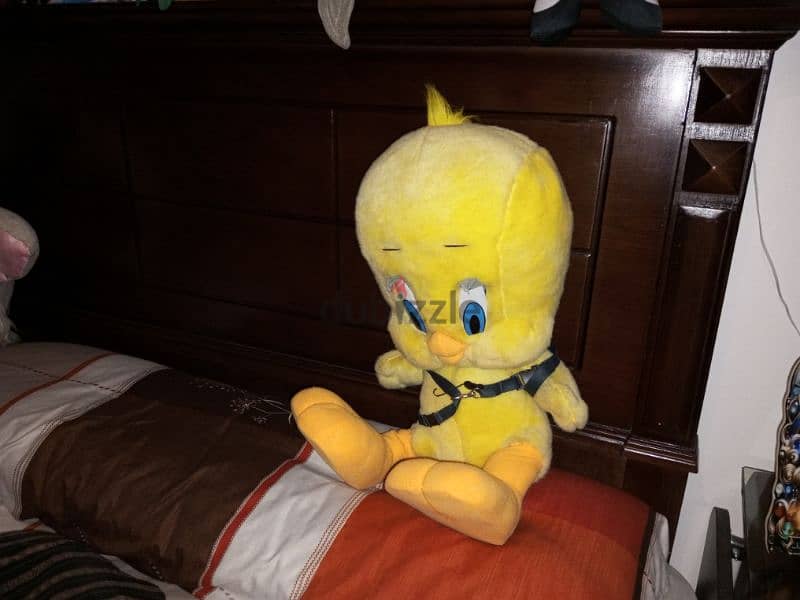 Walt Disney 's Marie cat  and Tweety fur toy 5