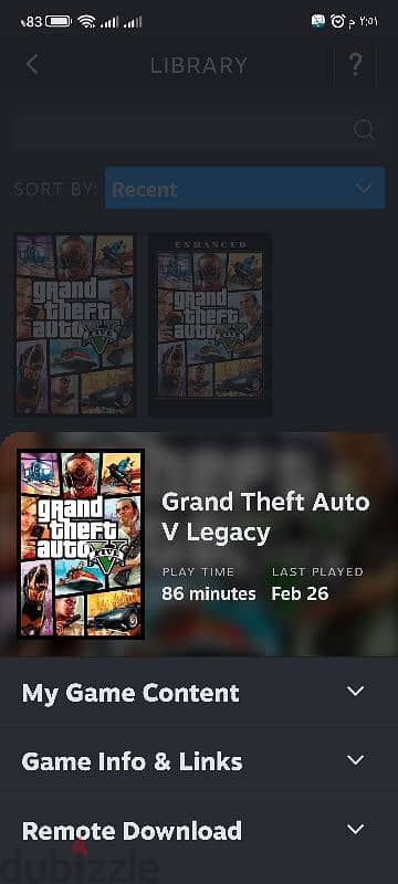 حساب  gta v  بسعر 500 جنيه