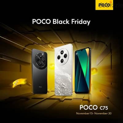 شاومي poco c75 RAM 8GB 256 GB