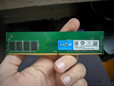 8GB  2666HZ crucial RAM رامات