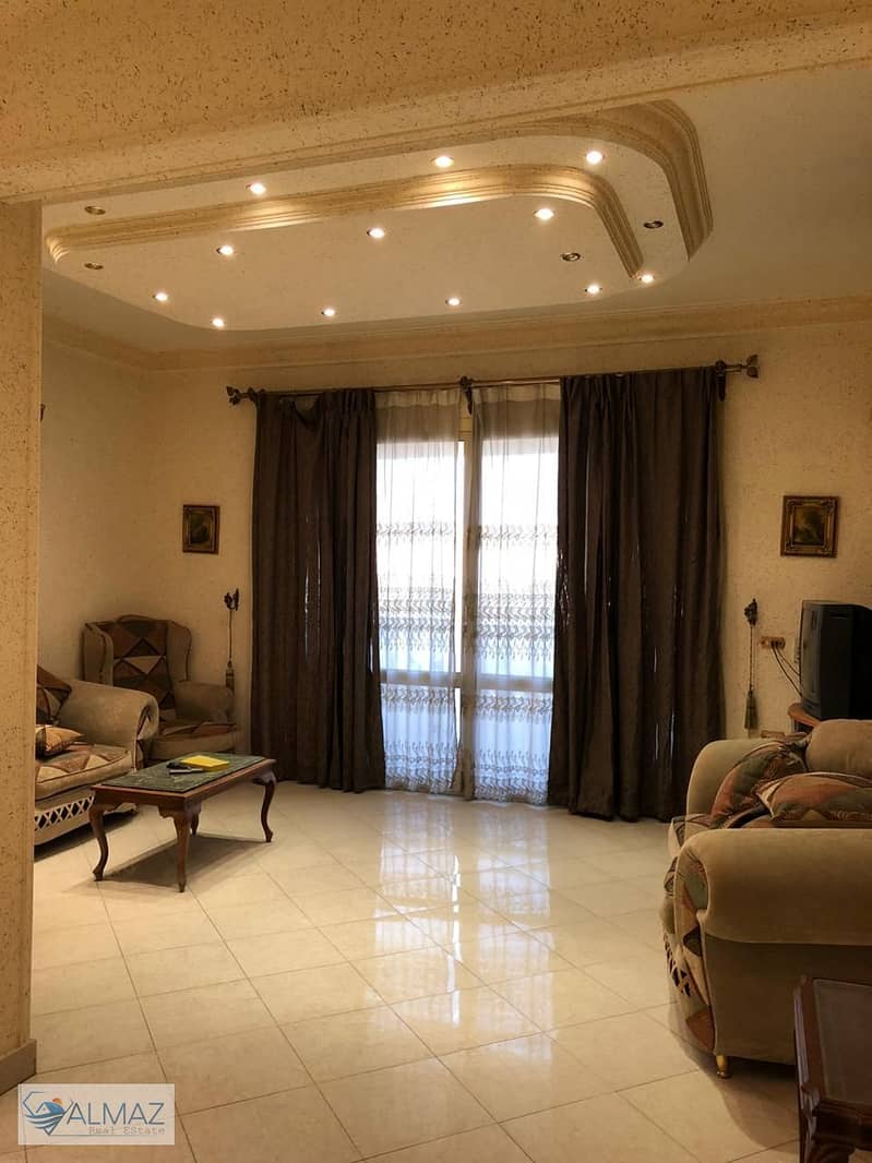 Furnished apartment for rent in the Third District in the First District in the Fifth Settlement With an area of ​​350 meters 0