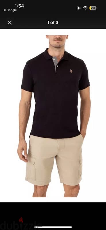 U. S. Polo Assn. Men's Interlock Polo Shirt Black