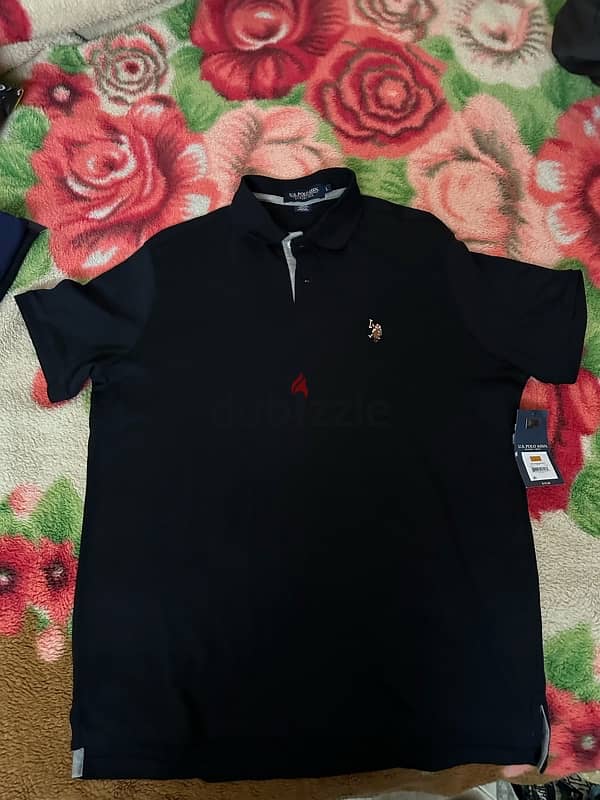 U. S. Polo Assn. Men's Interlock Polo Shirt Black 2