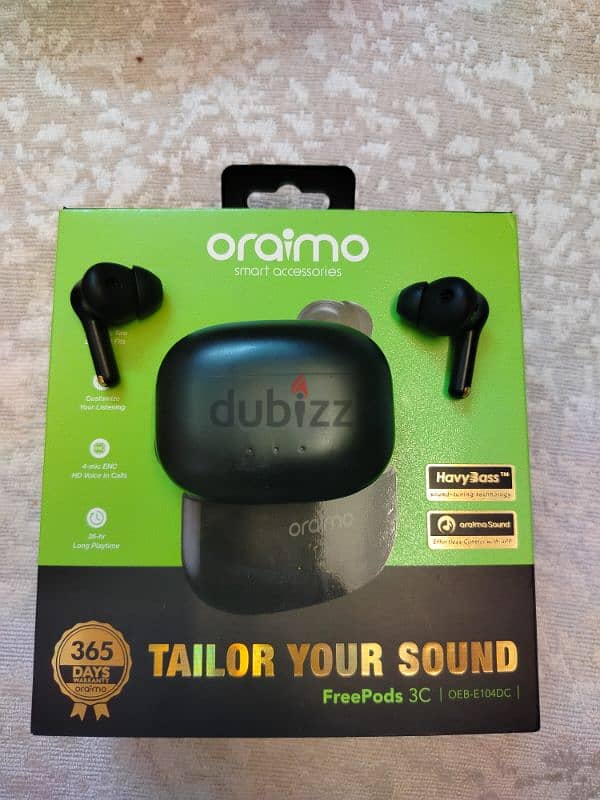 سماعه oraimo Free pods 3c بجميع مشتملاتها 2