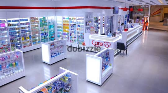 fully finished pharmacy for sale best investment service 204 clinic in voke new cairo prime location infront of el nakheel compound