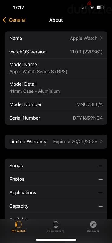 Apple Watch 8 41 m 0