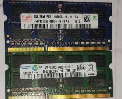 عدد 2 رام 4جيجا ddr3