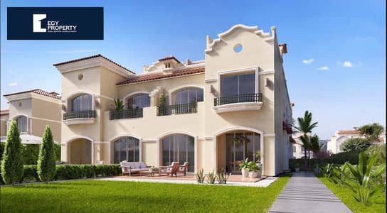 For quick sale in the most luxurious La Vista projects in El Shorouk   villa Twin House is ready for living in El Patio Prime Compound - Ministers Squ