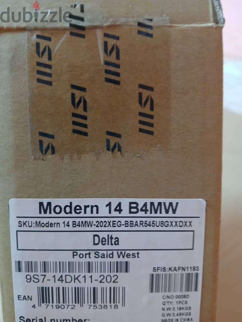 Laptop MSI modern 14 b4mw 1