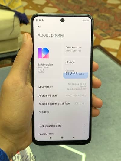 Redmi note 9 pro for sale