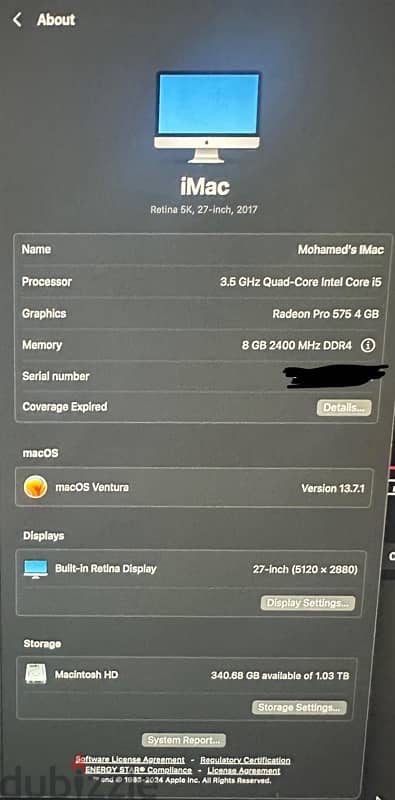 iMac 2017 27-inch retina 5k