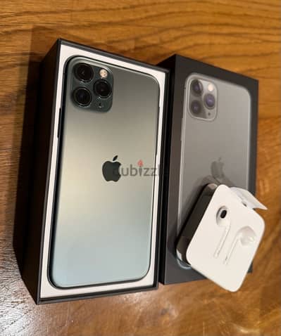 iPhone 11 Pro 256 GB - Midnight Green with Box (EarPhones and Adapter)