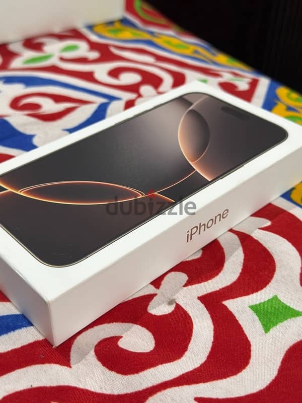 iPhone 16 pro max 256 gb sealed desert titanium 0