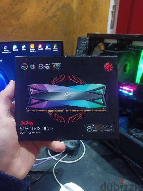 رامات كمبيوتر XPG D60g 3600Mhz Ddr4 16gb 0