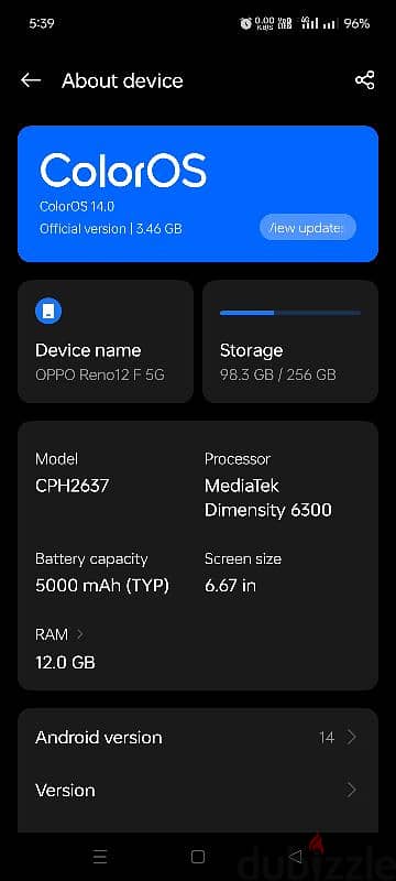 oppo Reno F12 5G 2