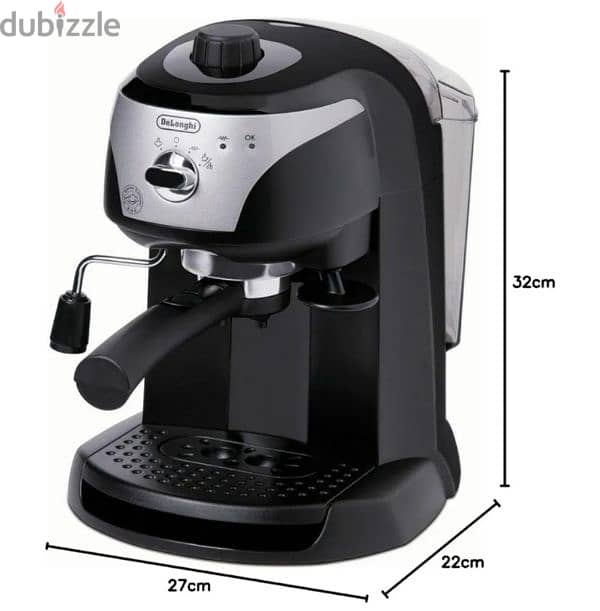 Delonghi Ec221 Pump Espresso & Coffee Machine 1.4L مكنه قهوه 4