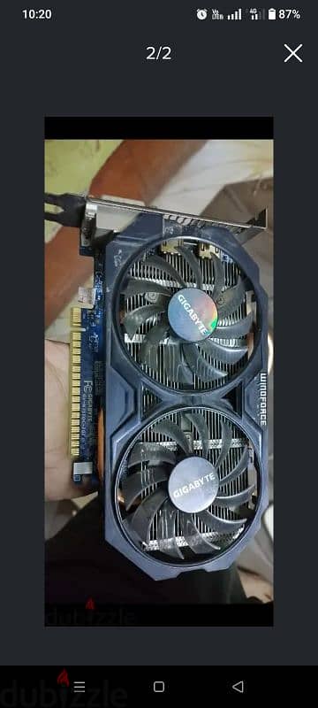 شراء وش مراوح لكارت شاشه gtx750ti