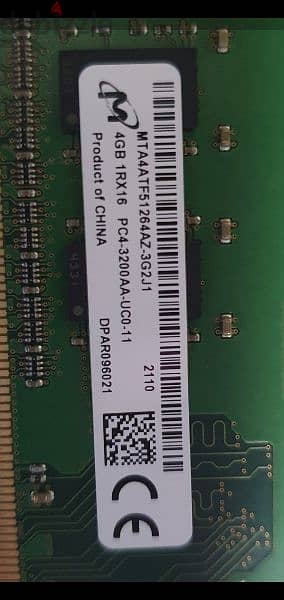 Ram 4g ddr4 3200mzh  راما 4 جيجا دي دي ار 4 تردد 3200