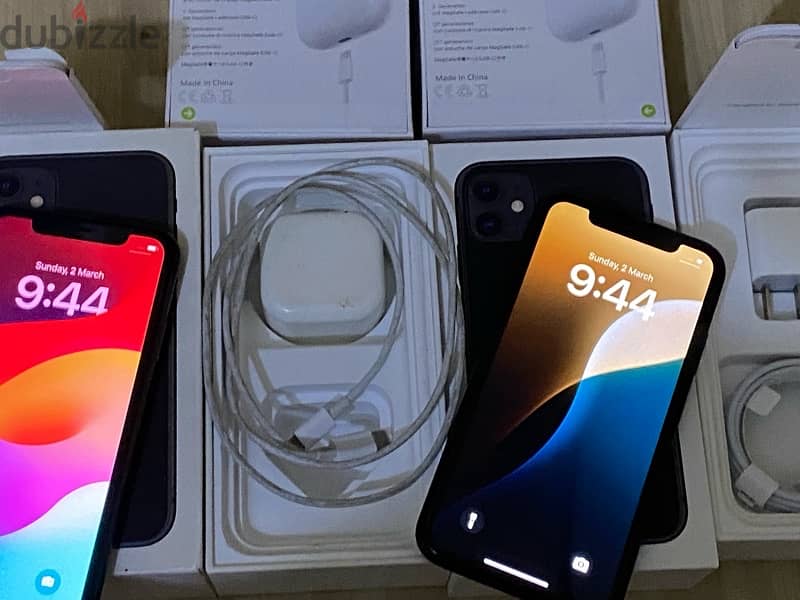 للبيع كل جهاز لوحدة iPhone 11 اخر جهازين بحالة شبة زيرو 5