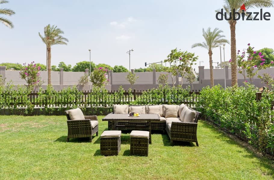 apartment with garden  in cairo festival city 0