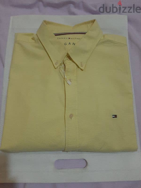 Tommy Hilfiger Oxford Shirt Yellow for men 0