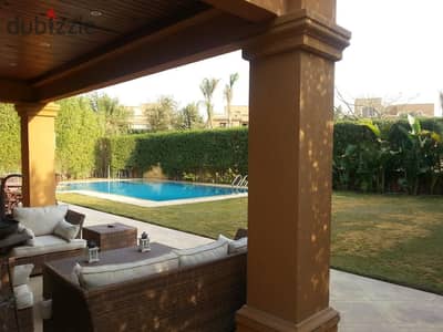 Fully furnished private pool VILLA in Bellagio compound ( 5 bedrooms) beside Rehab City فيلا مستقله ايجار ب كمبوند بيلاجيو أركو مفروشة بحمام سباحة