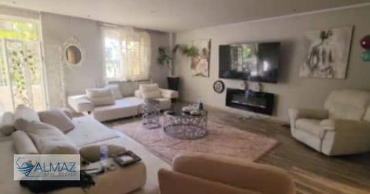 Furnished studio apartment with garden for rent in Al Rehab in the new fourth phase