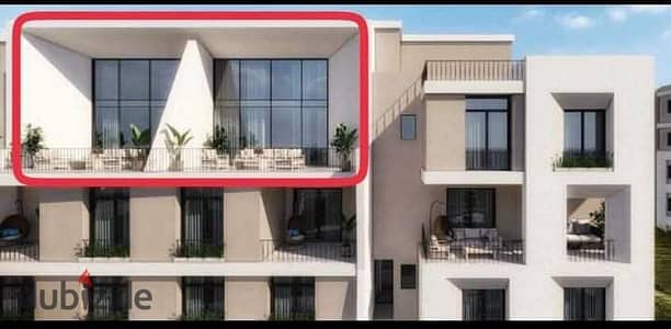 Penthouse resale two floors In Sarai Elan Compound New Cairo ⁠Fifth Sixth Floor Internal area 95 m external terrace area 26 m