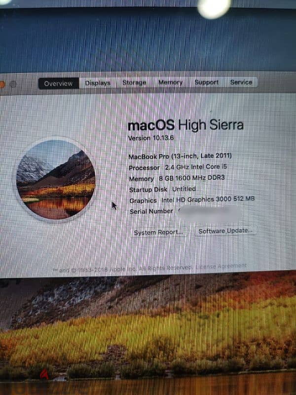 macbook pro 2011 0