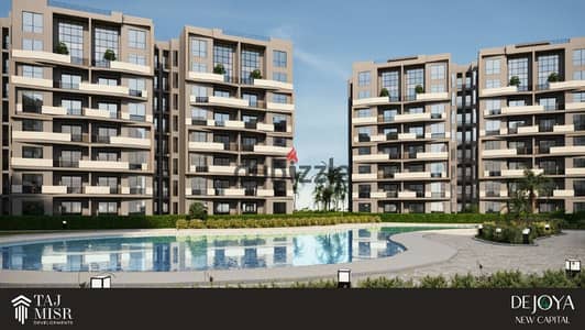 "270,000 EGP down payment for a 146m² 3-bedroom unit with a Green River view. Equal installments over 10 years. 8th project of a strong developer. "