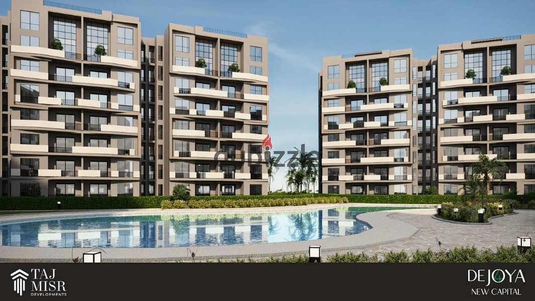 "270,000 EGP down payment for a 146m² 3-bedroom unit with a Green River view. Equal installments over 10 years. 8th project of a strong developer. " 0